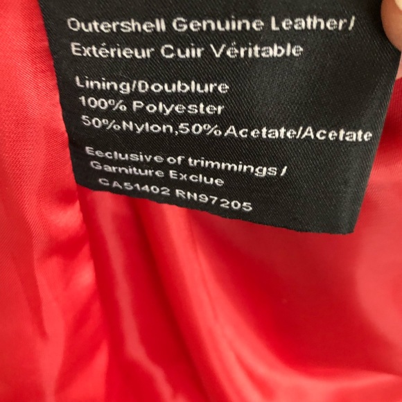 Red Leather jacket - Picture 2 of 4